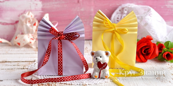 Как  легко изготовить красивую упаковку для подарка ко Дню святого Валентина