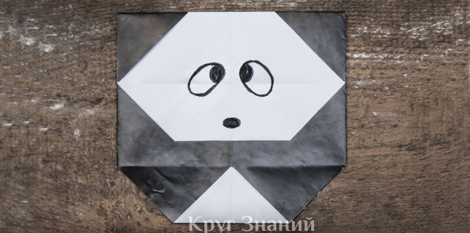 Как сделать панду из бумаги